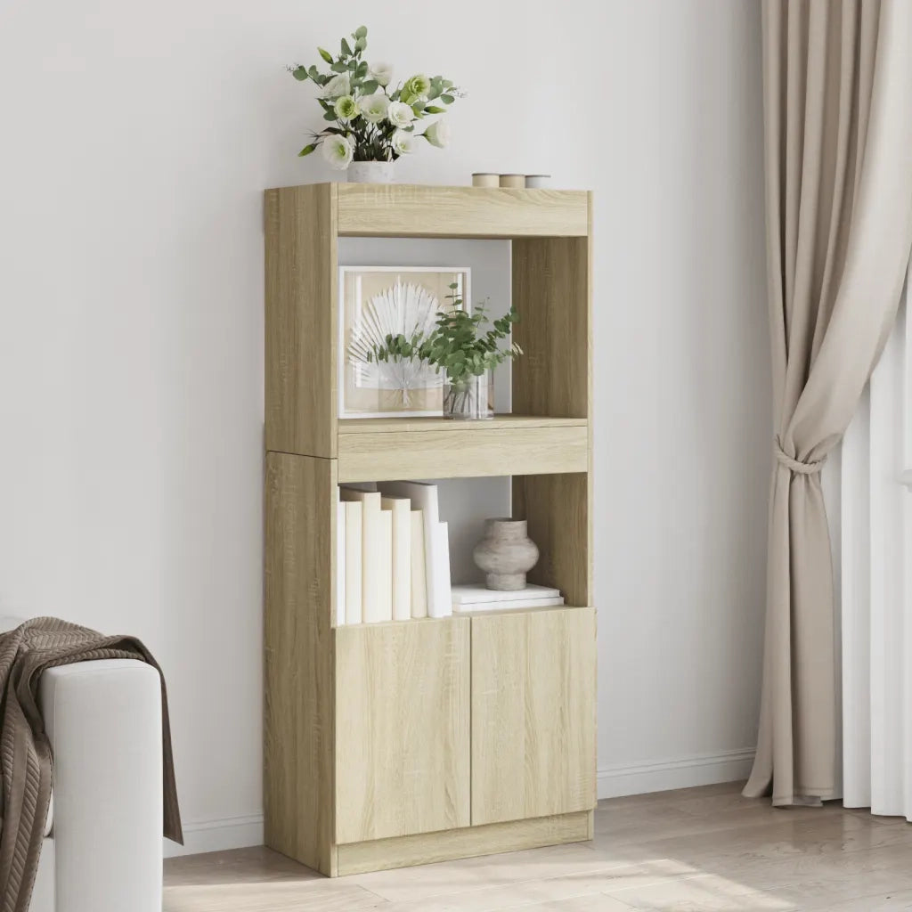 Credenza Rovere Sonoma 63x33x140 in Truciolato 855108