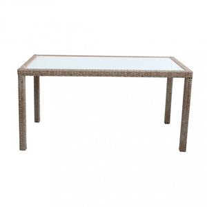 Tavolo Azore 150x90 cm in Wicker Marrone