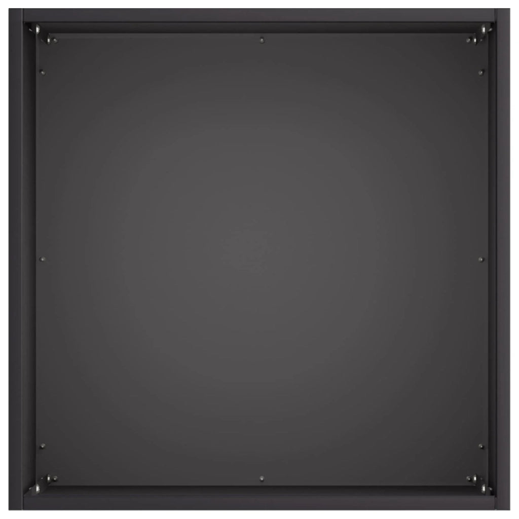 Vaso da giardino Nero 35 x 35 x 35 cm Acciaio laminato a freddo 8004952