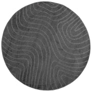 Tappeti per area | Tappeti a zone Rotondo PALMERAS Antracite ? 200 CM Poliestere