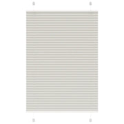 Tenda Plissettata Grigio Chiaro 85x150 cm Larghezza Tessuto