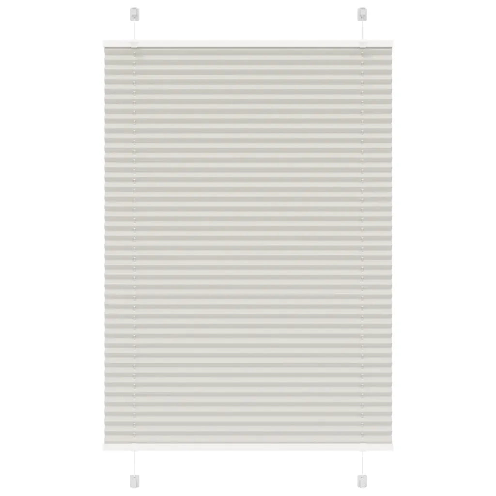 Tenda Plissettata Grigio Chiaro 85x150 cm Larghezza Tessuto