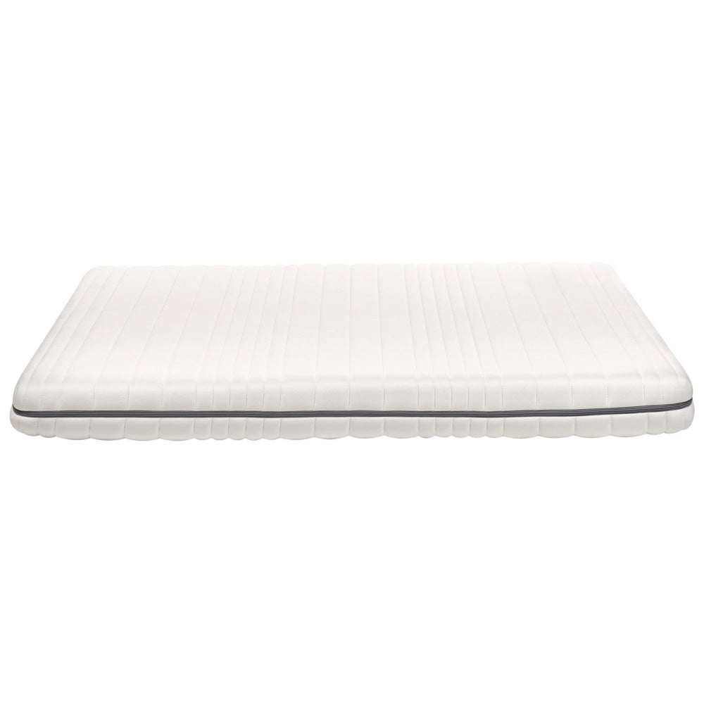 Materasso in schiuma bianco 180 x 200 cm Tessuto poliestere sfoderabile con cerniera EU Misura singola Medium Firm H2