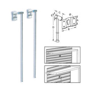 BL SICURA P/TAPPARELLA LEGNO METAL 58X500 MM