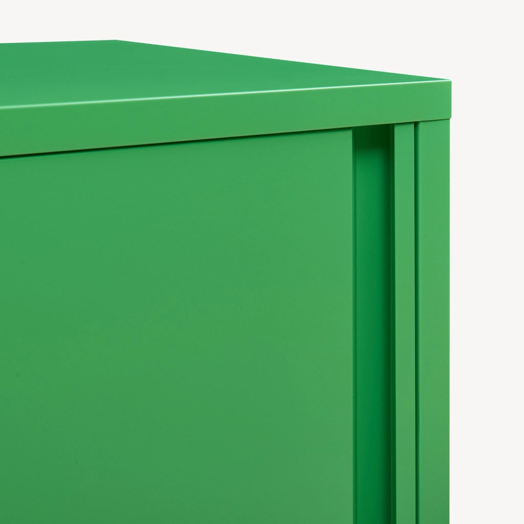 Armadio a Colonna Burlöv in Metallo Mobile per Archivio 88 x 40 x 35 cm Verde Mela [en.casa]