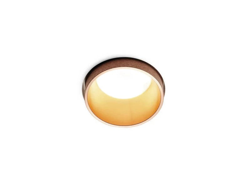 THESSALY faretto per Incasso 1 Luce Bordo rame attacco faretto GU10 d.10cm