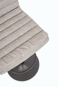 Set 2 Sgabelli Bar 41x50x94,5/115,5h cm Connor Grigio Chiaro Vintage