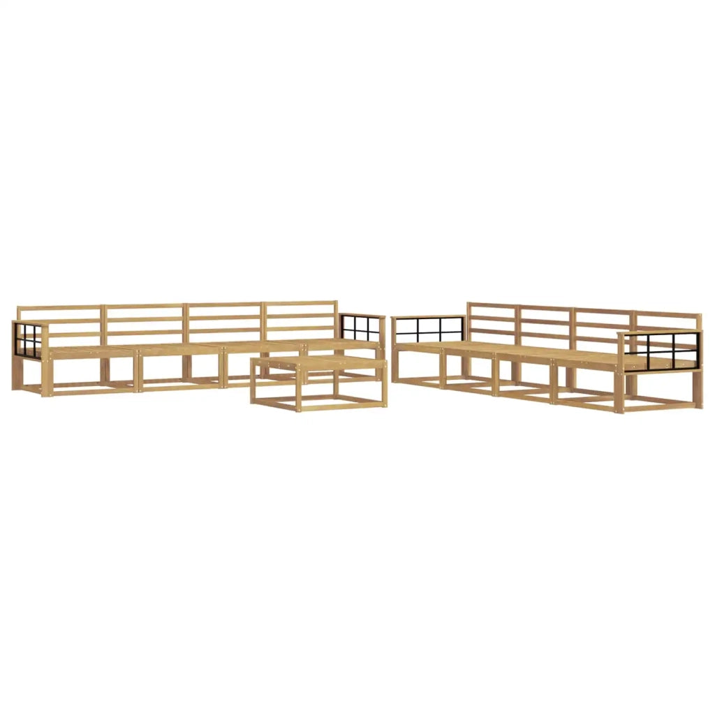 Set di divani da esterno 9 pcs Bianco 79 x 79 x 37 cm 3386243