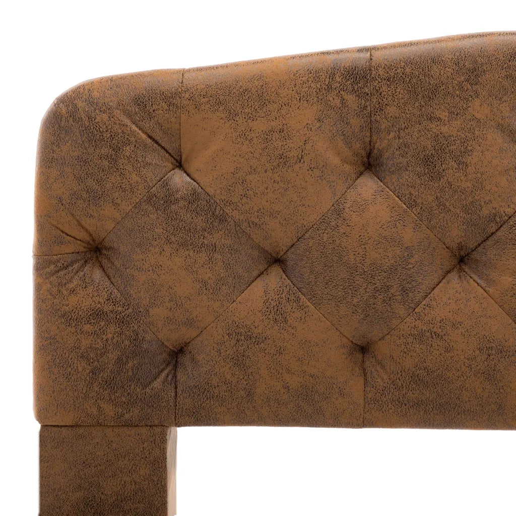 Giroletto Marrone in Similpelle Scamosciata 90x200 cm 284936