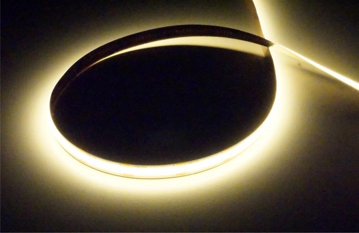 Striscia LED COB 480 9W/m gialla 12V IP20 5m dimmerabile Ecolight