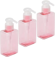 Set di 3 flaconi di plastica da 100 ml riscaldabili e riempibili per contenitore di liquido, dispensatore di sapone e vaschetta per shampoo e body wash