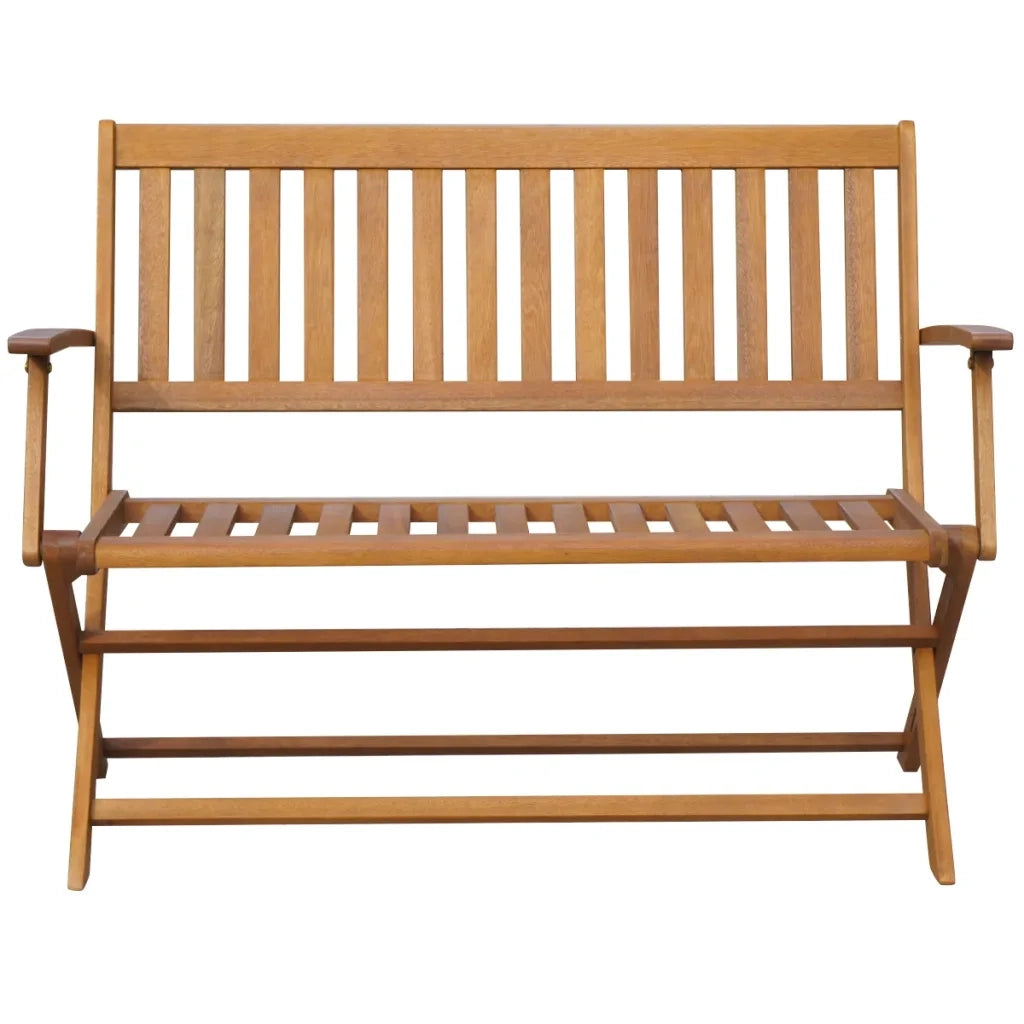 Panchina da Giardino 120 cm in Legno Massello di Acacia 44132