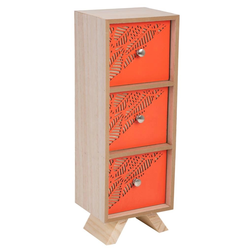 Scatola portaoggetti piccola marrone 12x10x34h