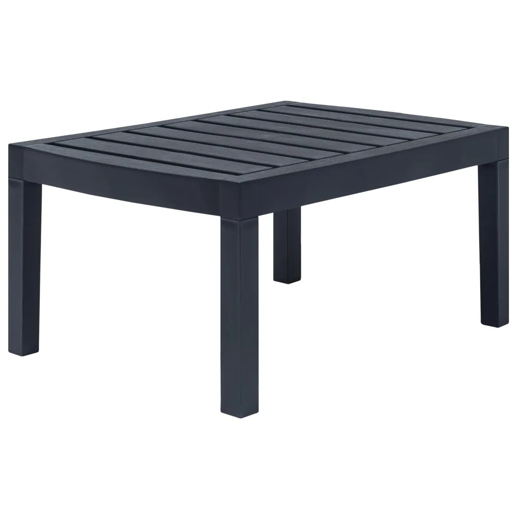 Set Salotto da Giardino 3 pz in Plastica Antracite cod mxl 59820