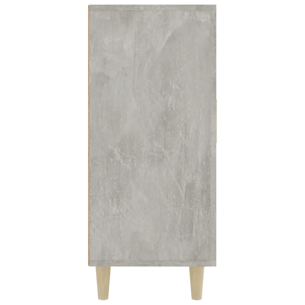 Credenza Grigio Cemento 90x34x80 cm in Legno Multistrato 812496