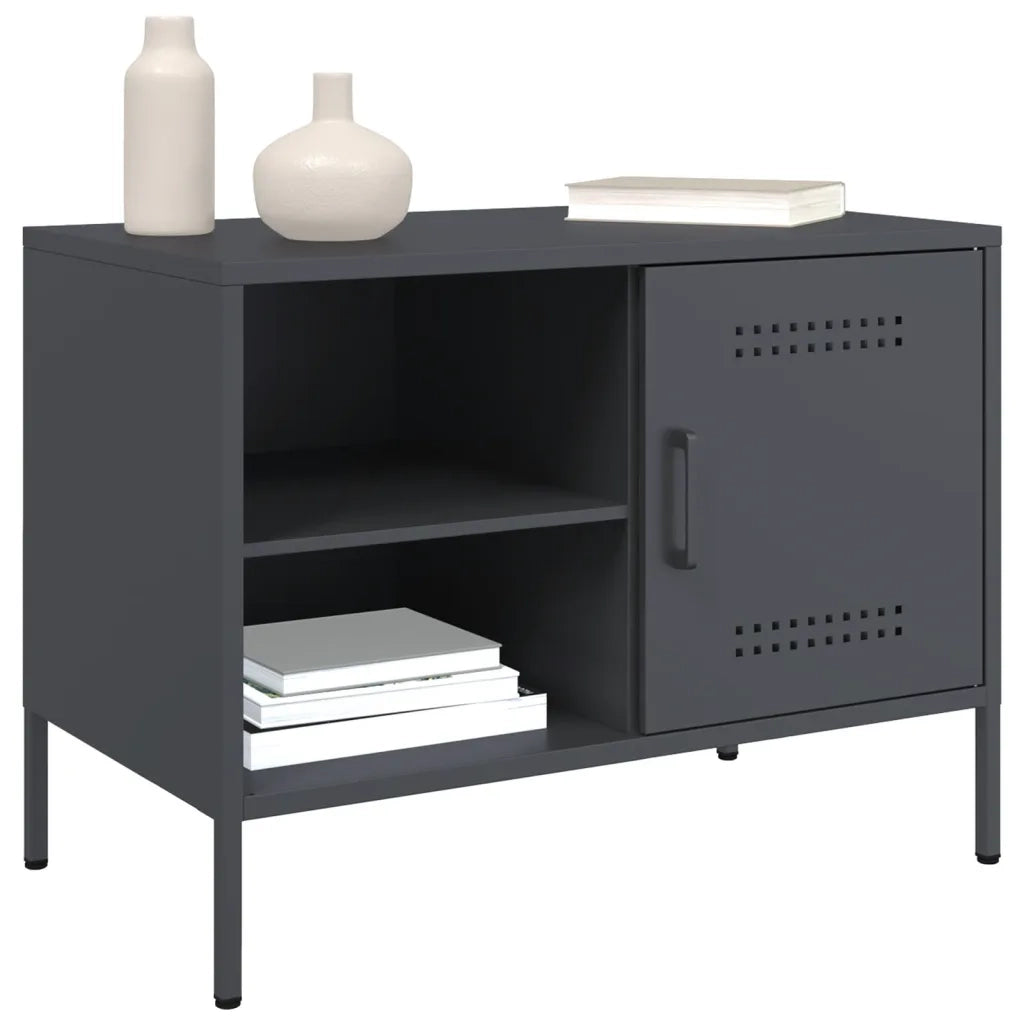 Mobile TV Antracite 68x39x50,5 cm in Acciaio 842998