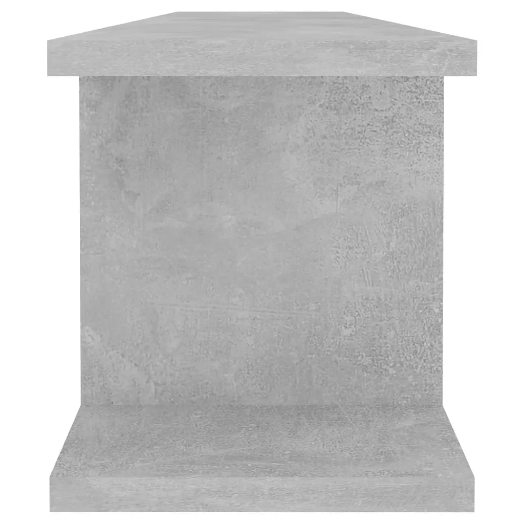Mensole Parete 2pz Grigio Cemento 90x18x20 cm Legno Multistrato 807200