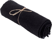 Tavolo da Cena in Lino - Tavola da Pranzo - Tavolo da Cena in Lino Elegantemente Nero - 100% Lino - 150cm x 200cm