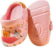 Pantofole per bambini con motivo di cervo - pantofole da spiaggia per bambini - zoccoli per il bagno con antiscivolo morbido - sandali per bambini - respiranti - regolabili - adatti a ragazzi e ragazze - misura 13