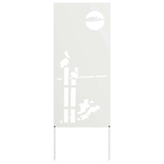 Schermo per privacy in giardino Traforo Bianco 50 x 140 cm CFW2281763