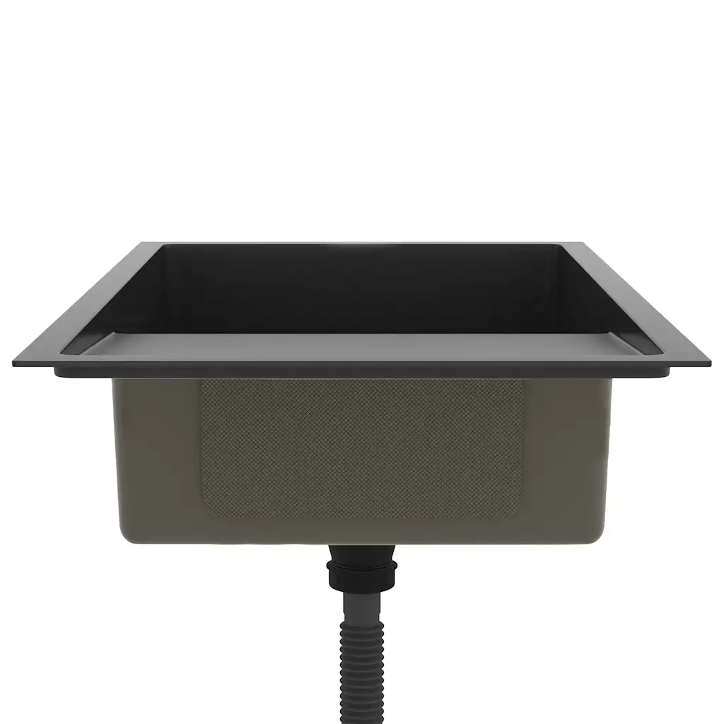 Lavello da Cucina Lavorato a Mano Nero Acciaio Inox CFW6828589