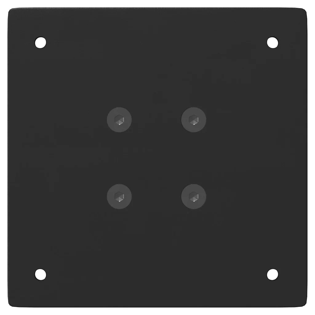 Gambe per tavolo consolle 4 pz nere 72 cm in acciaio 4012492