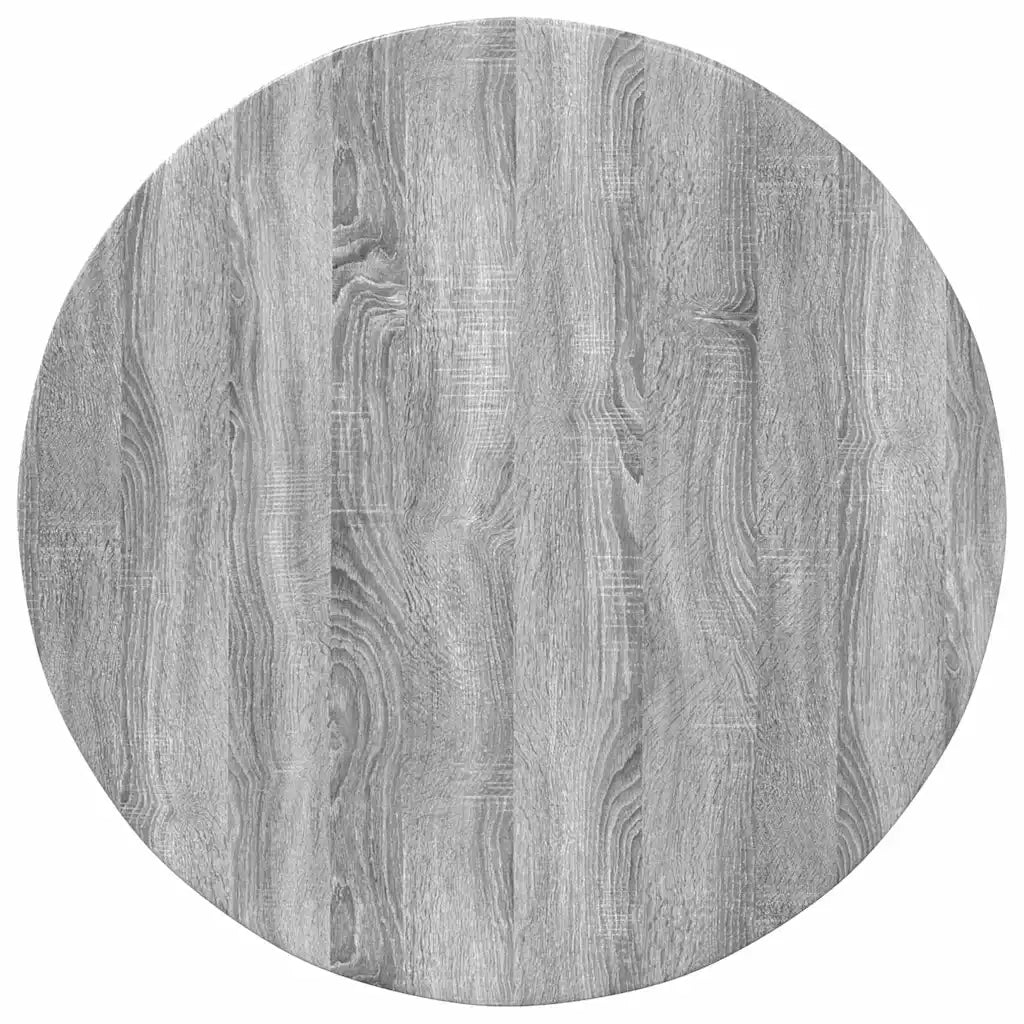 Piano del tavolo Grigio sonoma Ø 80 x 1,5 cm Legno multistrato