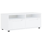 Mobile TV | Armadietto TV | Mobile Porta TV VISNES Bianco 100x40x38 cm in Legno Multistrato