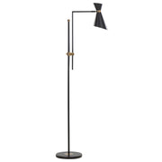 Lampada da terra moderna con faretto regolabile in metallo nero ufficio soggiorno camera da letto