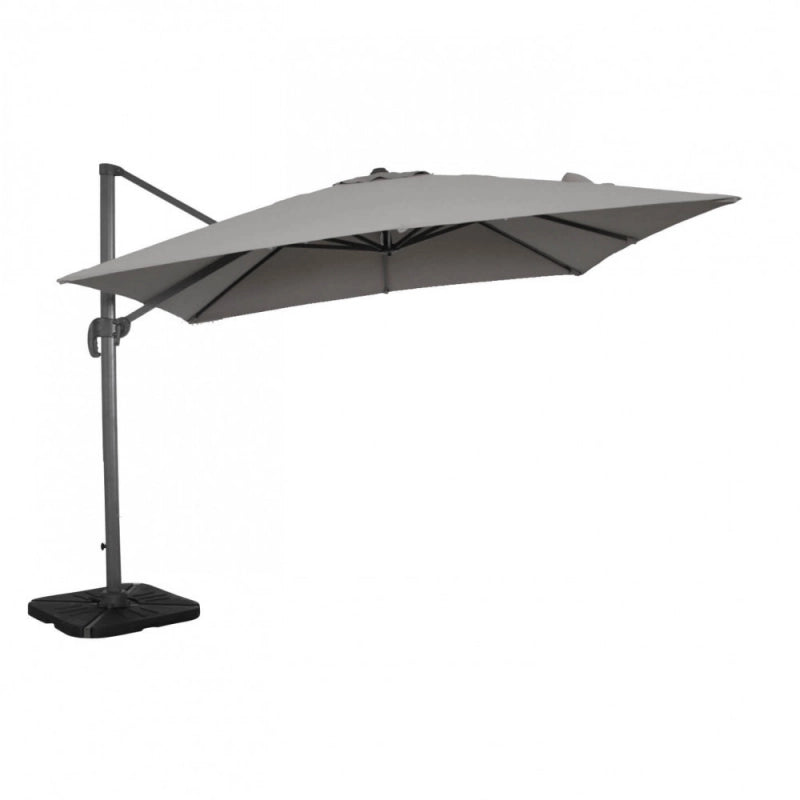 OMBRELLONE SATURNO ANTRACITE P/L 3 X 4 TELO GRIGIO