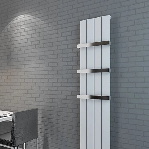 Portasalviette Per Termoarredo OASI Antracite Bianco Cromato - Cromo L. 565 mm	