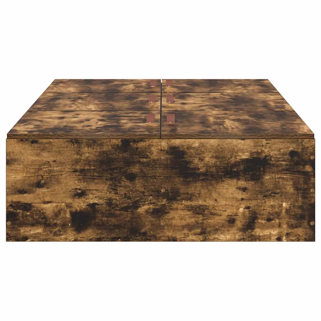 Struttura letto con contenitore Rovere fumé 70 x 190 cm 3335417