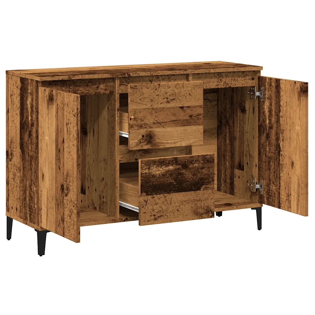 Credenza Legno Antico 102x35x70 cm in Legno Multistrato