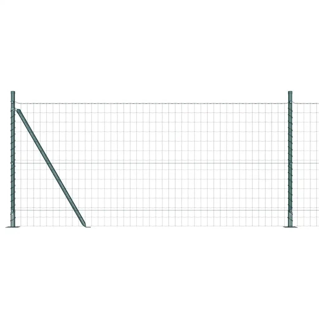 Recinzione da Giardino | Recinzione con Posto Verde 0,8 x 25 m Acciaio e PVC