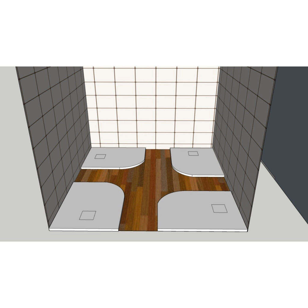 Piatto doccia stondato rettangolare bianco 100x80 80x100 piletta gratis - star plus, misura 100x80 cm, angolo