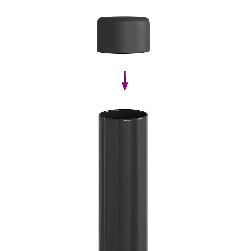 Palo della recinzione 2 pz Grigio 80 cm CFW7578389