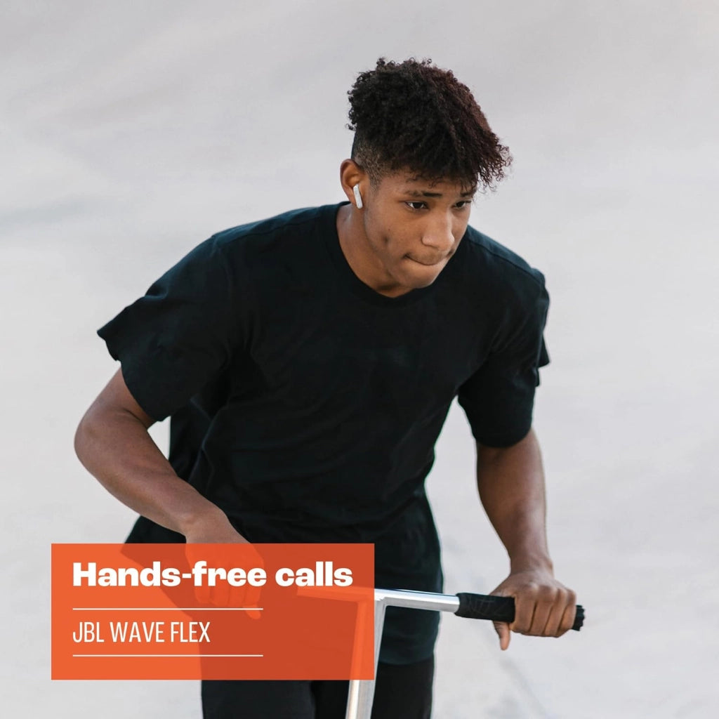Wave Flex Auricolari Wireless In-Ear Bluetooth, Waterproof IP54 e Antipolvere IPX2, Deep Bass Sound, Tecnologia TalkThru e AmbientAware, Fino a 32 h di Autonomia, Nero