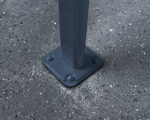 Pergola Addossata in Alluminio Capri 3X5.6 m Grigio