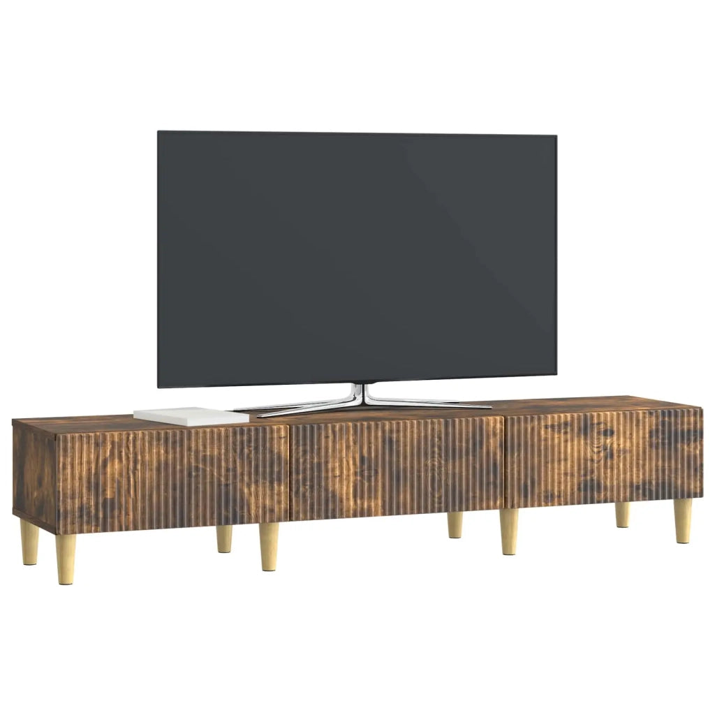 Mobile TV Rovere Fumo 147 x 34,5 x 30 cm Legno ingegnerizzato