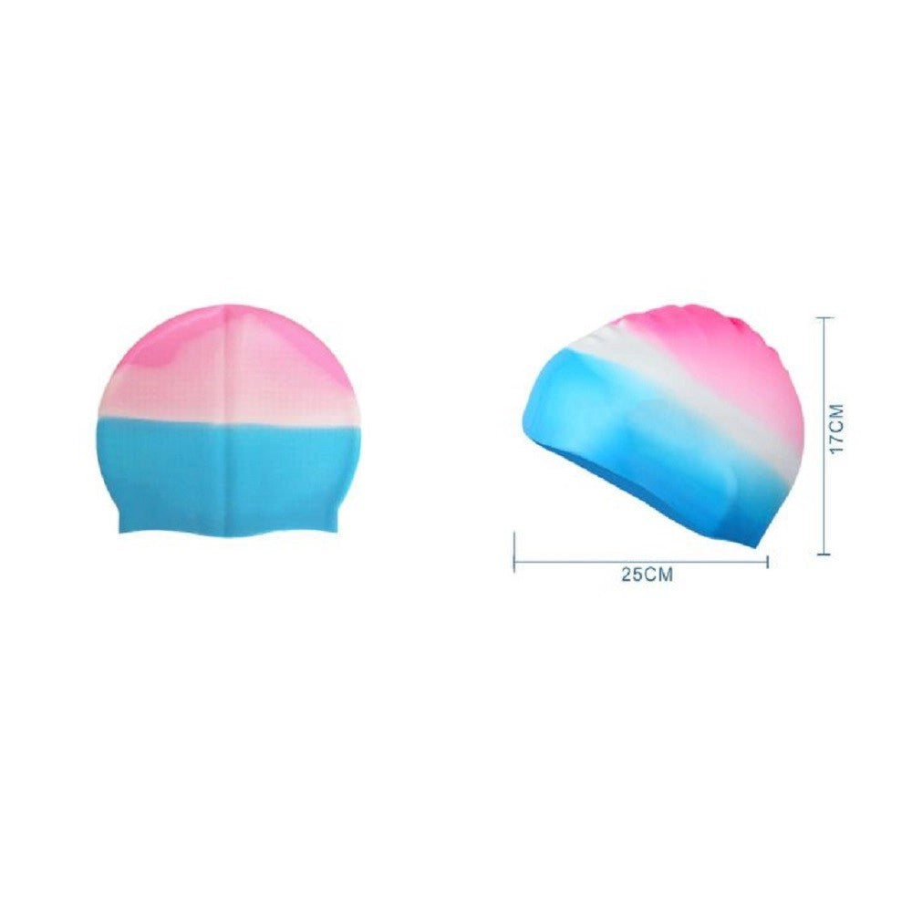 Trade Shop - Cuffia Nuoto Per Piscina Estate In Silicone Unisex Colori Misti 25x17cm 605433 -
