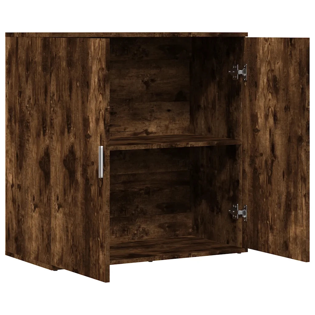 Credenza-Buffet-Armadio da cucina Rovere Fumo 79x38x80 cm in Legno Multistrato 763757