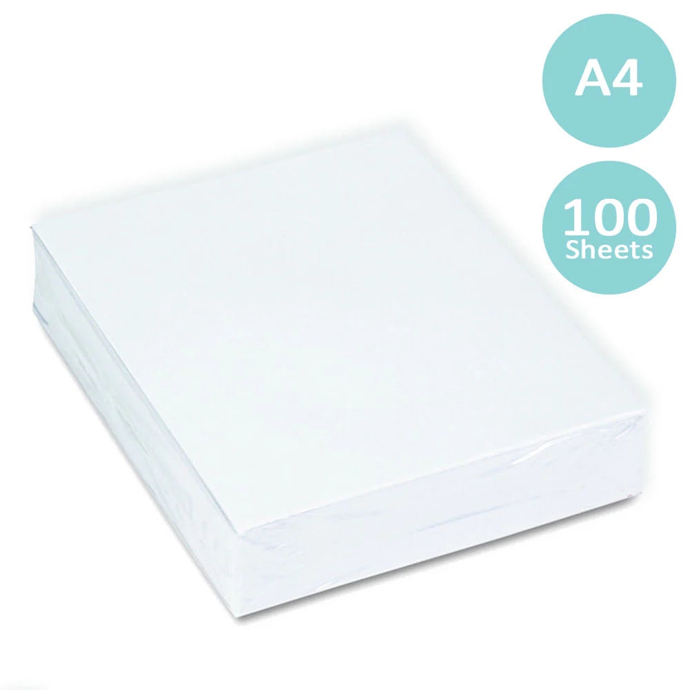 100 Fogli di Carta A4 per Stampa a Sublimazione