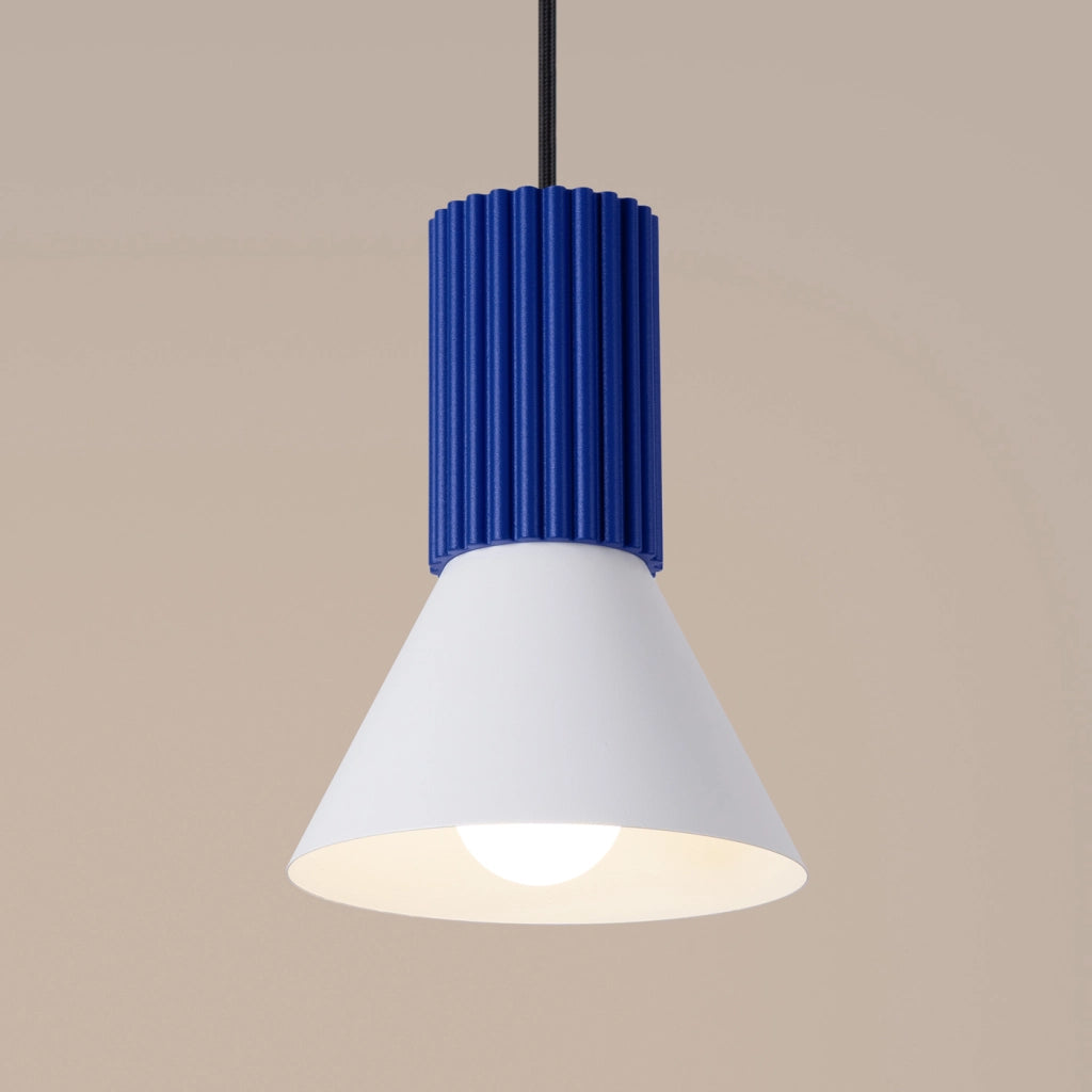 Lampada a sospensione ESTRIA 1 bianco/ultramarino