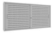 Armadio basso archiviazione con ante forate scorrevoli cm. 180x37,5x90H