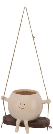 Vaso per piante unico progetto - Sospeso contenitore per piante - Viso creativo oscillante - Per interni/esterni - Decorazione della giardino - Leggero 340 g