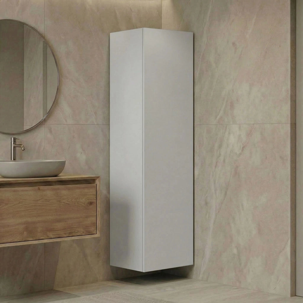 Mobile da bagno "Ferla 30" - 30 x 25 x 100 cm - Cashmere opaco