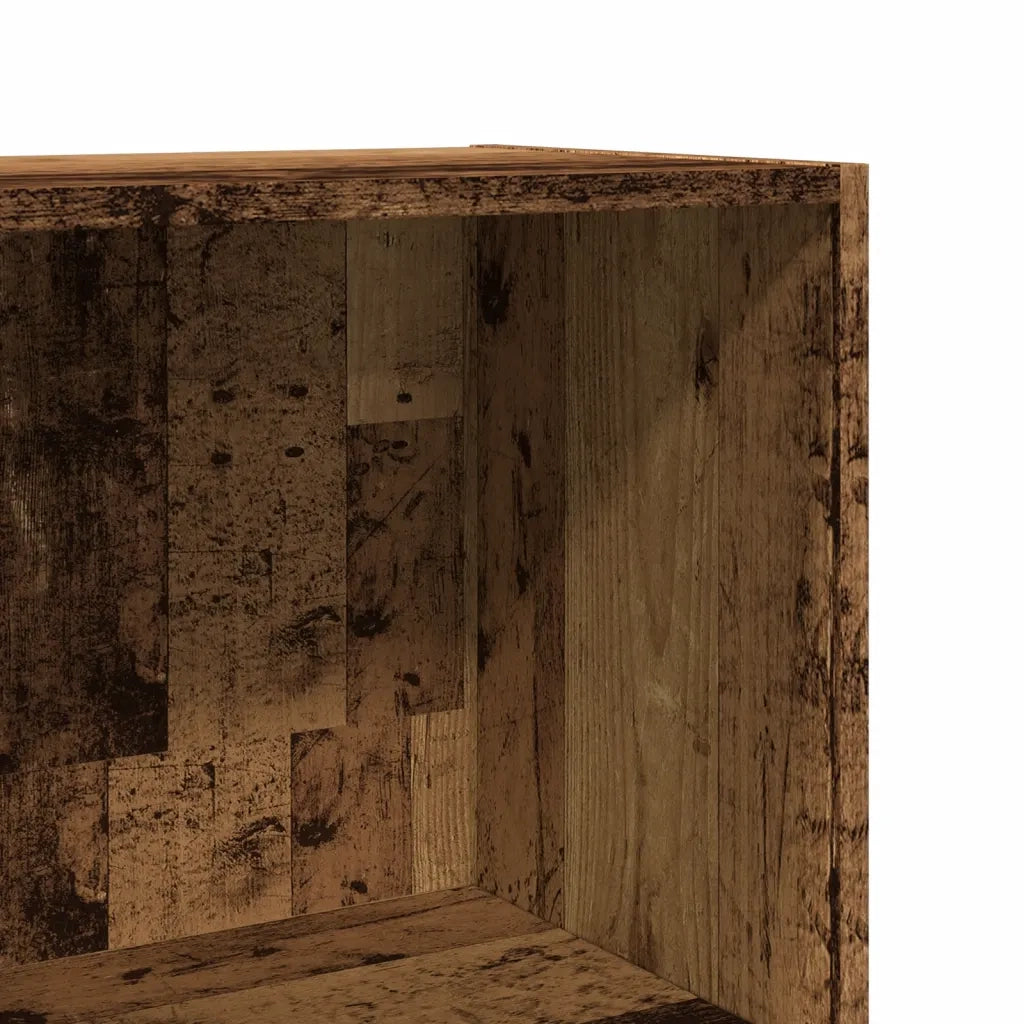 Libreria-Scaffale per Libri-Mobile di Stoccaggio Legno Antico 40x30x189 cm in Legno Multistrato