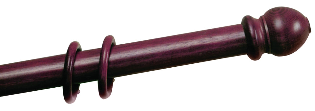 SCORRITENDA A STRAPPO IN LEGNO Ø mm. 35 col. Naturale cm. 200