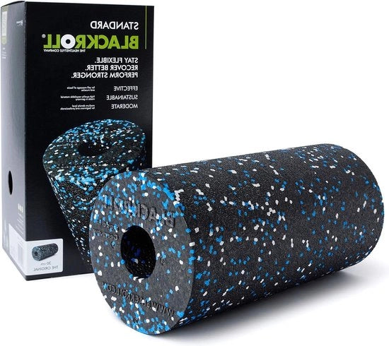 Foam roller classico per autogestione della schiena e del collo - rullo massaggiante efficace per allenamento funzionale 30 cm
