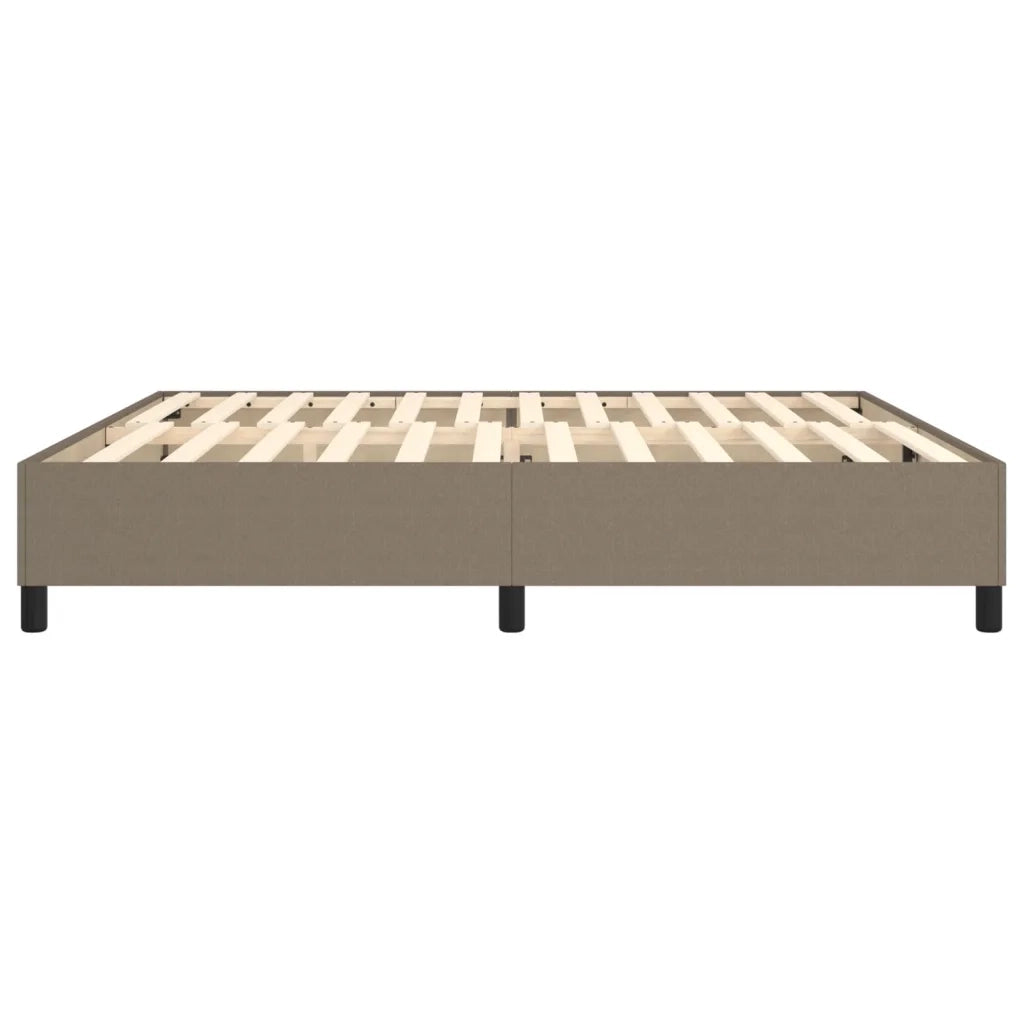 Struttura Letto a Rete a Molle Tortora 200x200 cm in Tessuto